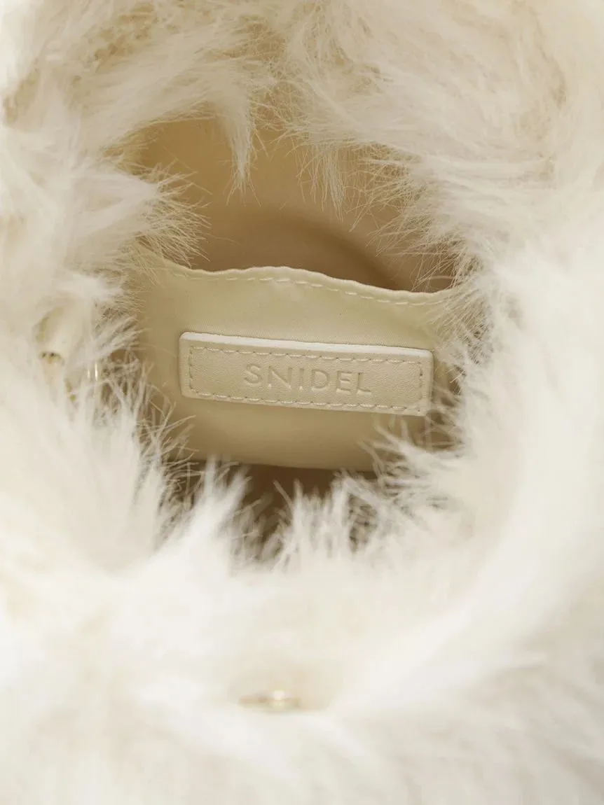 SNaMON Fluffy Faux Fur Shoulder Bag
